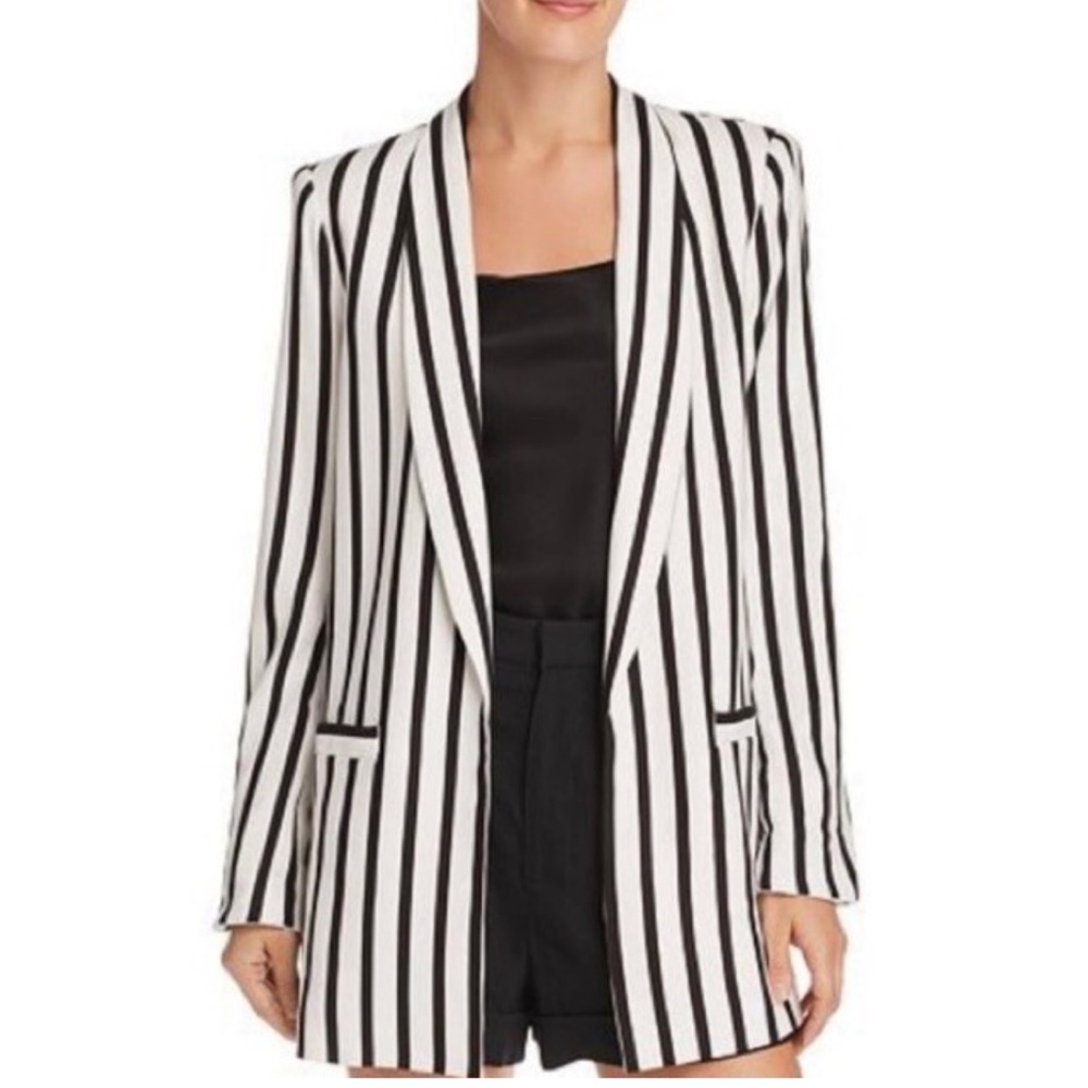 H&M Linen Cotton Blend Oversized Blazer